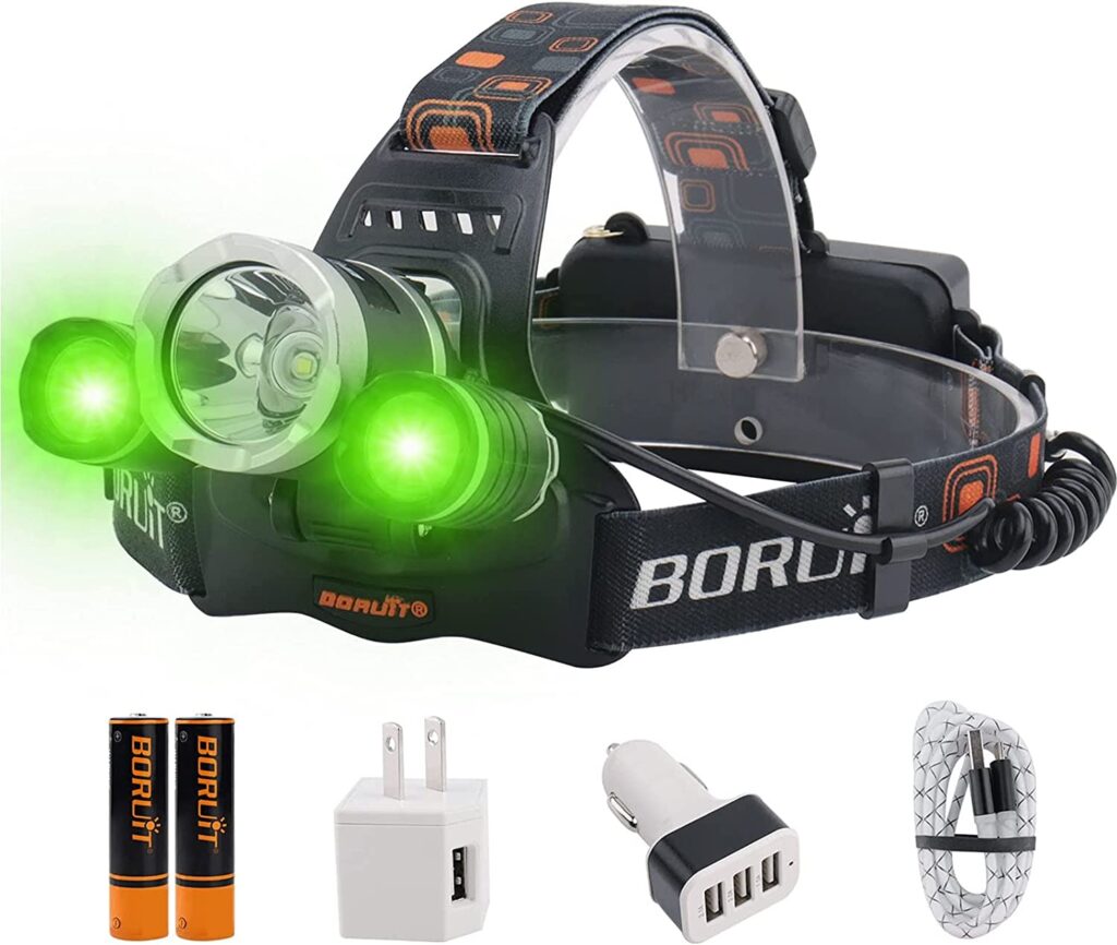 BORUIT LED Headlamp Rechargeable-Ultra Bright 5000 Lumens