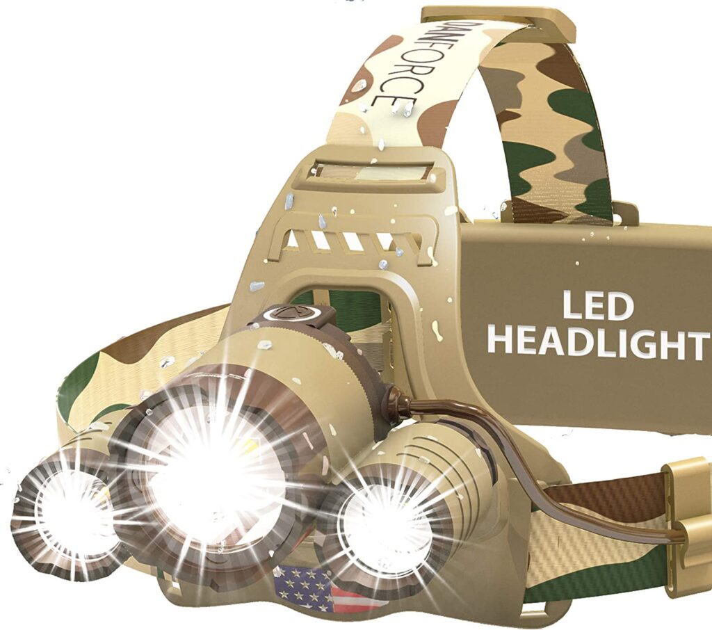 DanForce Camouflaged Headlamp
