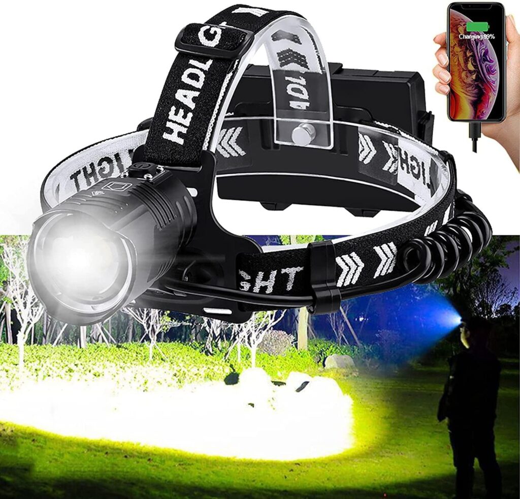 Vastfire Rechargeable Best Headlamp For Hunting 2000000 High Lumens